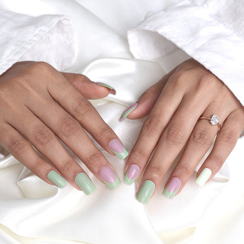 Minty Pastel Bliss Press On Nails